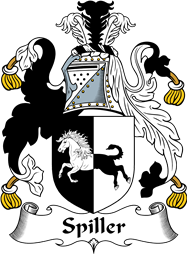 English Coat of Arms for the family Spiller