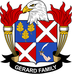 Coat of arms used by the Gerard family in the United States of America