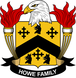 Coat of arms used by the Howe family in the United States of America