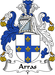 English Coat of Arms for the family Arras