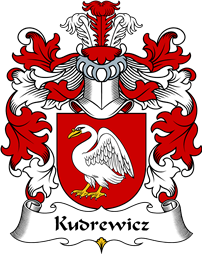 Polish Coat of Arms for Kudrewicz (Labedz)