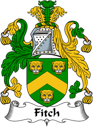 English Coat of Arms for the family Fitch