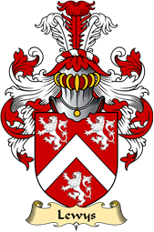 Welsh Family Coat of Arms (v.23) for Lewys (of Bodedern, Llifon, Anglesey)