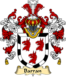 Irish Family Coat of Arms (v.25a) Barran
