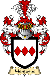 English Coat of Arms (v.23) for the family Montague