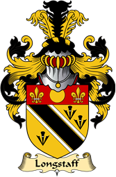 English Coat of Arms (v.23) for the family Longstaff