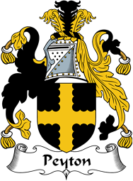 English Coat of Arms for the family Peyton or Payton