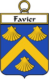 French Coat of Arms Badge for Favier