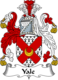 English Coat of Arms for the family Yale