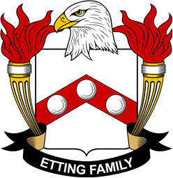 Coat of arms used by the Etting family in the United States of America