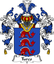 Italian Family Coat of Arms (v.25b) Turco
