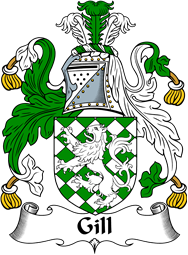 English Coat of Arms for the family Gill