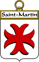 French Coat of Arms Badge for Saint-Martin