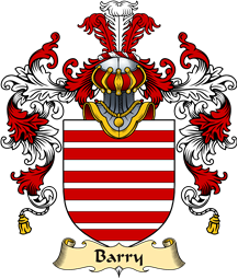 Irish Family Coat of Arms (v.25a) Barry