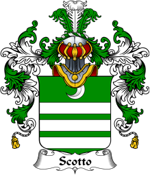 Italian Family Coat of Arms (v.25b) Scotto