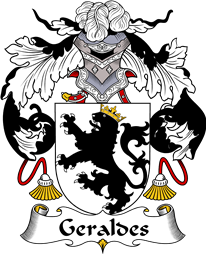 Portuguese Coat of Arms for Geraldes or Giraldes