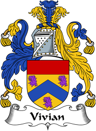 English Coat of Arms for the family Vivian