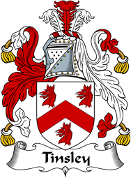 English Coat of Arms for the family Tinsley