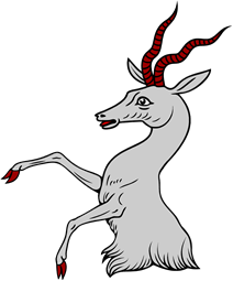 Antelope Rampant Demi Erased