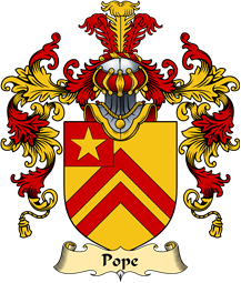 English Family Coat of Arms (v.25) Pope