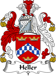 English Coat of Arms for the family Heller