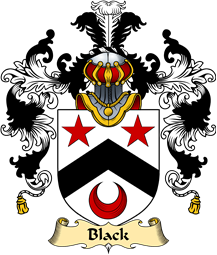 English Family Coat of Arms (v.25) Black
