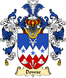 Irish Family Coat of Arms (v.25a) Dowse or Douse