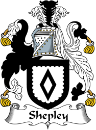 English Coat of Arms for the family Shepley or Shipley