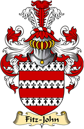 Irish Family Coat of Arms (v.23) for Fitz-John