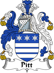 Irish Coat of Arms for Pitt