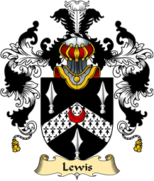 Irish Family Coat of Arms (v.25a) Lewis