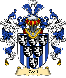 Welsh Family Coat of Arms (v.25) Cecil (of Skenfrith, Monmouthshire)