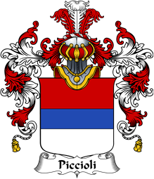 Italian Family Coat of Arms (v.25b) Piccioli