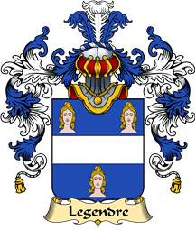 French Family Coat of Arms (v.25) Legendre (Gendre le)