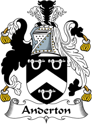 English Coat of Arms for the family Anderton