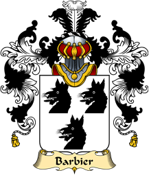 French Family Coat of Arms (v.25) Barbier