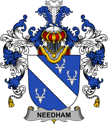 Irish Family Coat of Arms (v.25b) Needham or O