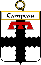 French Coat of Arms Badge for Campeau