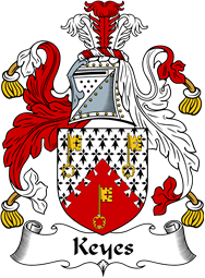 English Coat of Arms for the family Key or Keyes