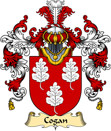 Irish Family Coat of Arms (v.25a) Cogan or Gogan
