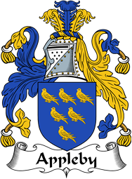 English Coat of Arms for the family Appleby