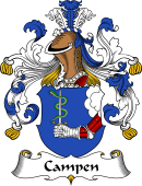 German Wappen Coat of Arms for Campen (Von)