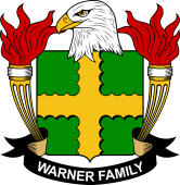 Coat of arms used by the Warner family in the United States of America