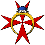 Ring Cross of Malta Interlaced