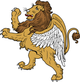 Lion Rampant Winged