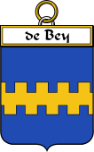 French Coat of Arms Badge for de Bey