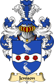 Irish Family Coat of Arms (v.23) for Jenison or Jenyson