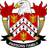 Coat of arms used by the Parsons family in the United States of America