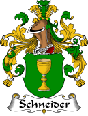 German Wappen Coat of Arms for Schneider