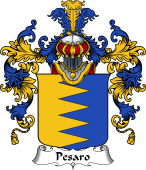 Italian Family Coat of Arms (v.25b) Pesaro